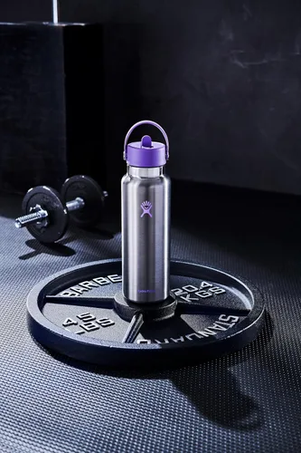 Miniatura 4 de Hydro Flask Botella de agua – Acero inoxidable aislado – Tapa flexible con popote de boca ancha, antiderrames, a prueba de fugas y recargable de 40