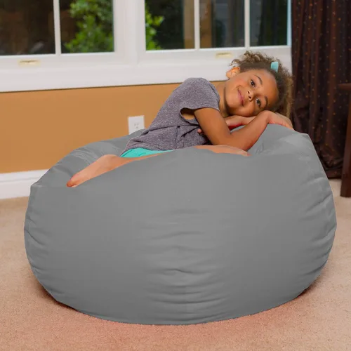 Miniatura 4 de Posh Beanbags - Puf grande y cómodo: sillones tipo puf grandes con funda extraíble para niños, adolescentes y adultos, muebles de tela de poliéster