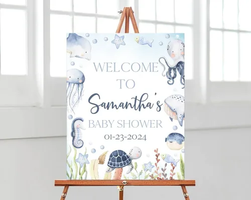 Miniatura 7 de Letrero de bienvenida para baby shower, letrero de bienvenida para baby shower, letrero de bienvenida personalizado para baby shower, letrero