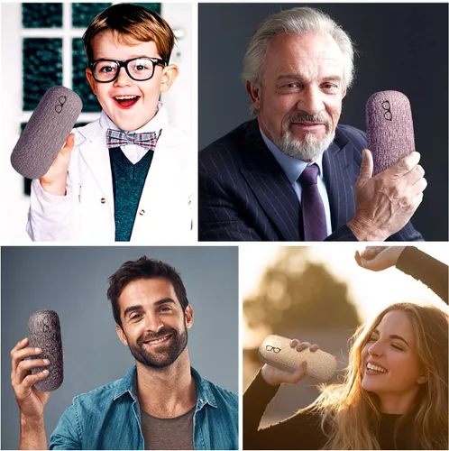 Miniatura 7 de Estuche rígido para gafas, paquete de 3 fundas protectoras unisex para gafas