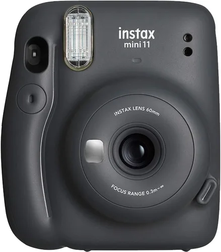 Miniatura 11 de Fujifilm Cámara de película instantánea Instax Mini 11 con exposición automática y flash, lente Fujinon de 2.362 in con espejo selfie, visor óptico