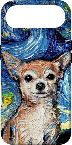 Miniatura 27 de Aja - Funda para iPhone 17, diseño de perro de noche estrellada, color marrón