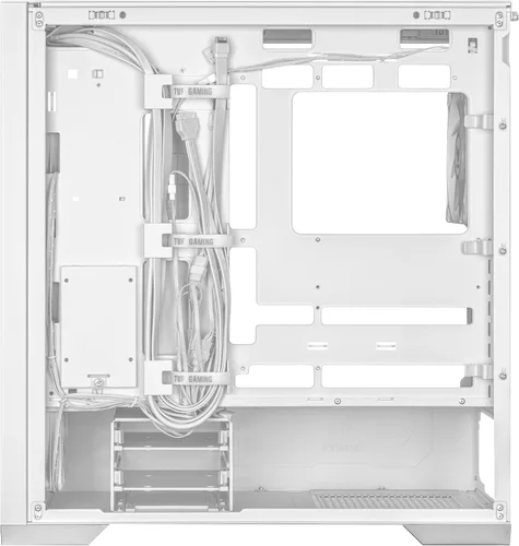 Miniatura 13 de Chasis para PC ASUS TUF Gaming GT302 ARGB Edición Blanca ATX de Torre Media Cuatro ventiladores ARGB de 140x28mm para flujo de aire y presión