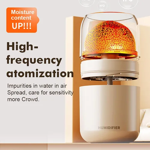 Miniatura 5 de Mini humidificador portátil, humidificador pequeño de niebla fría, humidificador de escritorio personal USB para dormitorio de bebé, viajes
