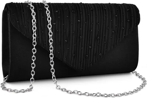 Miniatura 17 de TINDTOP Bolsos de mano de noche para mujer, bolsos de mano para boda, fiesta, cóctel, graduación, bolsa cruzada de hombro tipo sobre for Formal