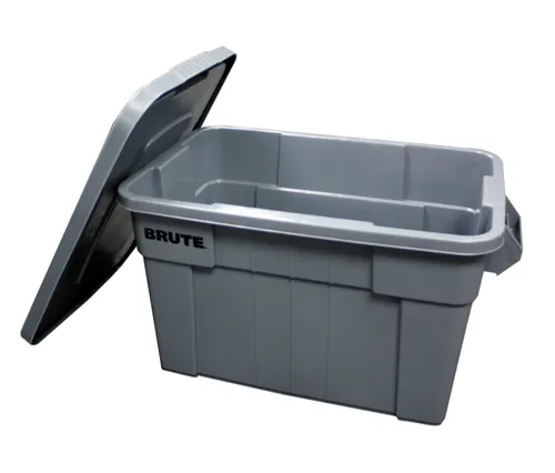 Miniatura 5 de Baúl con tapa Rubbermaid Commercial fg9s3100gray Brute, capacidad de 20 galones, 27-7/8 pulgadas, longitud x 17-3/8 pulgadas, ancho x 15-1/8 Gris