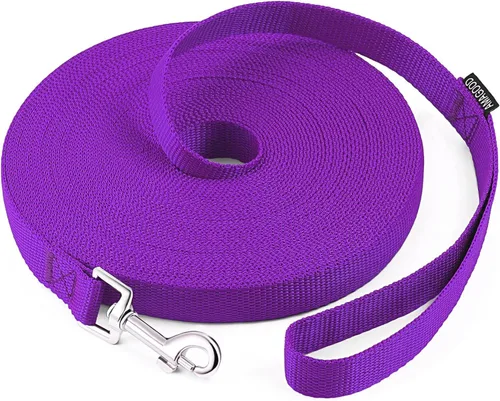 Miniatura 15 de AMAGOOD Correa larga para perro para entrenamiento de perros de 15, 20, 30, 50 y 100 pies de largo, para entrenamiento de perros medianos y Azul