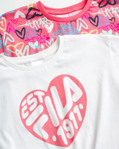 Miniatura 2 de Fila Camiseta deportiva para niñas, 2 piezas, ligera, de rendimiento, para niñas, camiseta deportiva deportiva (talla 7-16)