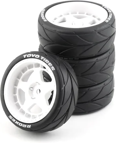 Miniatura 10 de Lifehead - Llantas de goma y ruedas de 2.559 in en carretera, cubo hexagonal de 0.472 in para HPI Ken Block Tamiya XV01 TT01 TT02B Kyosho FAZER MK2