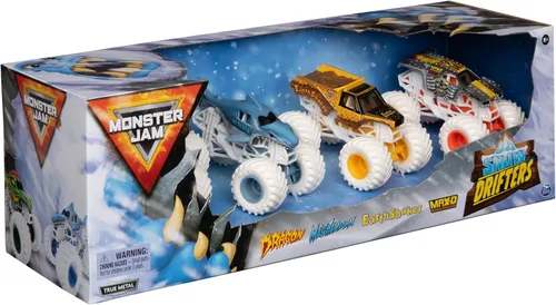 Miniatura 9 de Monster JAM - Paquete de 4 vehículos fundidos a presión 1:64 - 4 auténticos Monster Trucks Official Show Monster Jam Vehículos para coleccionar