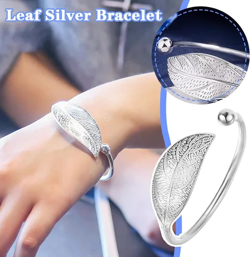 Miniatura 2 de Pulseras de plata de ley 925 para mujer elegante pulsera de plata de ley 925 pulsera de joyería para mujer pulseras de plata para cumpleaños