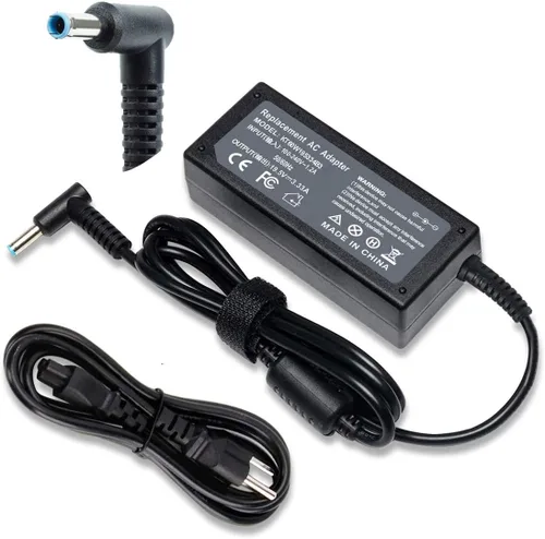 Cargador de CA de 65 W 19.5 V 3.33 A compatible con HP 15-F039WM 15-F009WM 15-F023WM, Chromebook 14-q010nr, Pavilion 15-N000 Notebook, ProBook 430