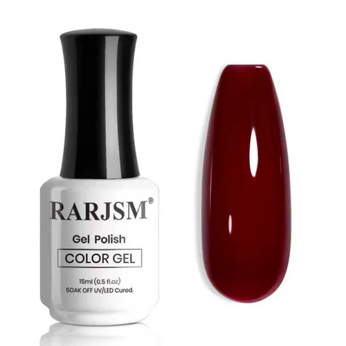 Miniatura 76 de RARJSM Esmalte de Uñas en Gel Nude Transparente Rosa Saludable Claro Esmalte de Uñas en Gel Nude Transparente Rosa Intenso Gelatinoso Barniz de Uñas