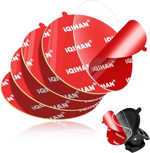 Miniatura 8 de 5 almohadillas adhesivas adhesivas para soporte de teléfono de automóvil, 2.756 in/2.76 pulgadas, de doble cara, cinta de montaje de gel, kit