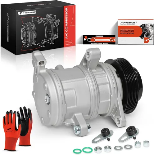 Miniatura 10 de A-Premium Compresor de aire acondicionado de CA con embrague compatible con Jeep Grand Cherokee 2005-2007, Commander 2006-2007 y Dodge Durango