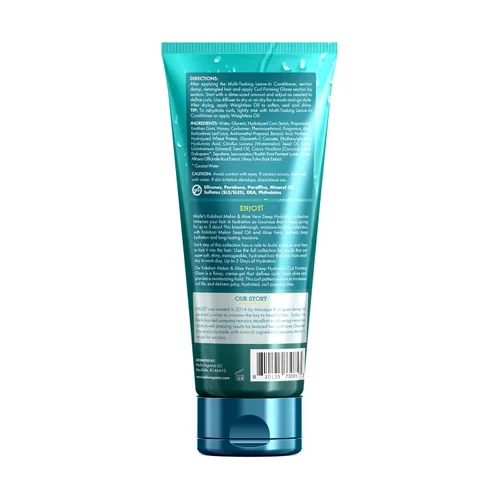 Miniatura 8 de Mielle Curl Forming Glaze – Kalahari Melón & Aloe Vera Gel de peinado de hidratación profunda para cabello seco, rizado y texturizado – Mejora