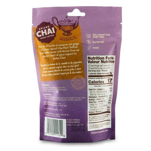 Miniatura 2 de Chimes Caramelos duros de caramelo Chai con especias de coco (paquete de 2)