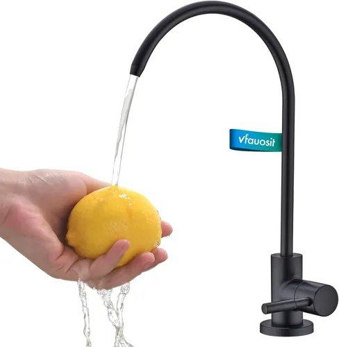 Miniatura 20 de VFAUOSIT - Grifo de cocina con rociador extraíble, grifo de fregadero de cocina sin plomo, níquel cepillado, acero inoxidable, arco alto, extracción
