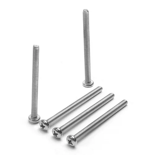 Miniatura 14 de Tornillos de máquina de jalar de perilla M4-0.028x0.197 in M4-0.028x0.197 in Tornillos de cabeza plana métrica Phillips Drive Tornillo de cabeza