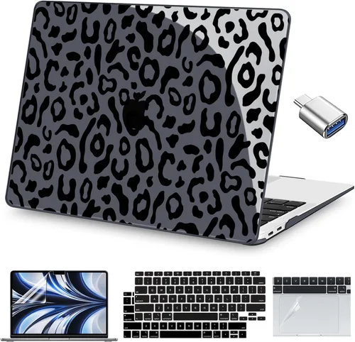 Miniatura 30 de Teryeefi Funda compatible con MacBook Air de 13 pulgadas M1 2021 2020 2019 2018 versión A2337 A2179 A1932 con Touch ID, carcasa rígida de plástico