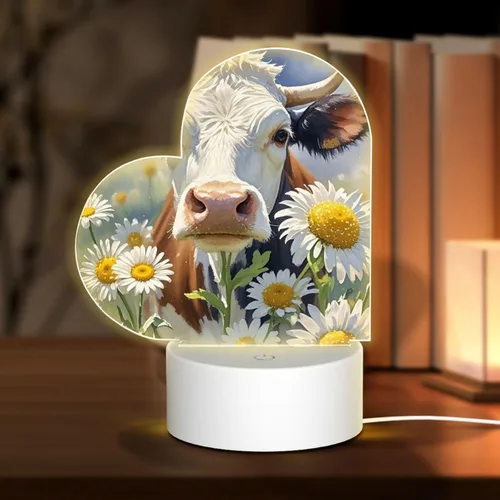 Miniatura 14 de 3D Night Light LED Light Lamp Base Personalized Gifts Acrylic Night Light Color Fusion Night Light Acrylic Plaque USB 3 Colors Change Smart Touch