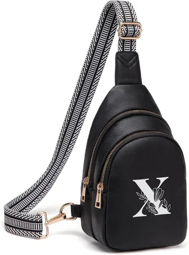 Miniatura 93 de Viverte Bolsas Cruzadas para Mujeres Bolso de Hombro Inicial Riñoneras Personalizadas Regalos para Mamá Mujer Esposa