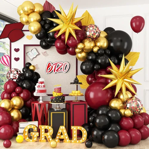 Miniatura 14 de Arco de globos azul, rojo y negro, guirnalda de globos con globos de papel de aluminio, globos metálicos plateados para niños, baby shower, Azul