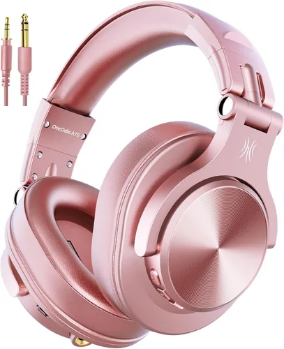 Miniatura 11 de OneOdio A70 Auriculares Bluetooth para oído, auriculares inalámbricos con 72H de tiempo de reproducción, de alta resolución, micrófono incorporado
