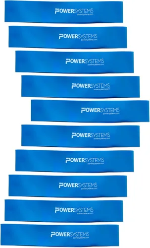Miniatura 9 de Power Systems Versa Loops Commercial Grade Resistance Bands 10 Pack Color Coded Exercise Loop Bands for Strength Training Physical Therapy Home Gym