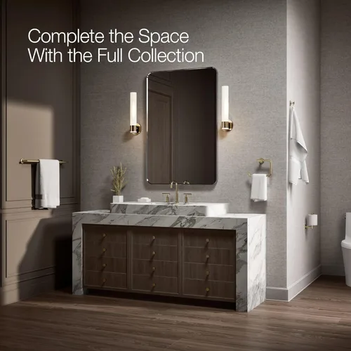 Miniatura 9 de Kohler K14443-TT Purist Gancho para bata individual titanio vibrante