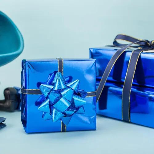 Miniatura 6 de Homeral Rollo de papel de regalo Jumbo de 30 pulgadas x 32.8 pies, color azul rey metálico para Navidad, cumpleaños, vacaciones, boda, baby shower