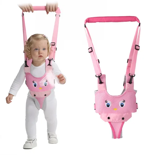 Miniatura 8 de IULONEE Andador de bebé, arnés de mano para niños pequeños, cinturón protector, para actividades infantiles, ajustable, de pie, ayudante de Gris