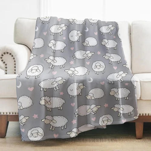 Miniatura 21 de Levens Manta de llama de 60 x 50 pulgadas, regalo de mamá llama para mujeres y niñas, bonita manta de alpaca con cactus y llamas, decoración