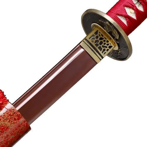Miniatura 4 de CHENGYING Espada Katana Real Hecho a Mano Espada Samurái Japonesa Desmontable Espada