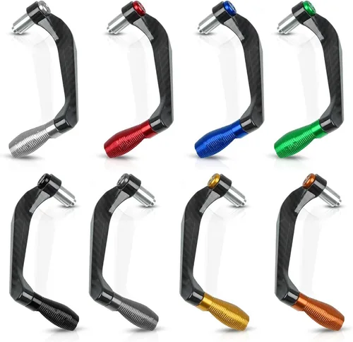 Miniatura 6 de Paramanos Manillar de fibra de carbono Palancas de embrague de freno Protector Protector de aluminio para Yamaha XT660 XT 660 2000 2001 2002-2021