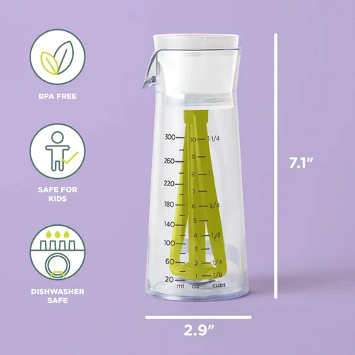 Miniatura 2 de Chef'n 104-759-258 Emulstir Mezclador de aderezo para ensalada, tamaño único, plástico, rúcula/merengue