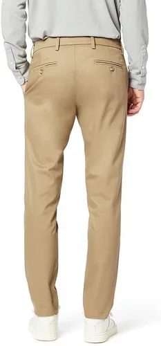 Miniatura 2 de Dockers Pantalones elásticos de algodón caqui Lux Slim Fit Signature para hombre, Caqui