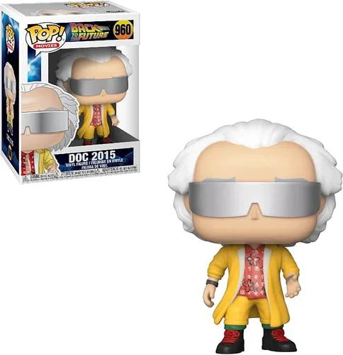 Miniatura 6 de POP Back to The Future - Doc 2015 [Dr. Emmett Brown] Funko Pop! Figura de vinilo (incluye funda protectora compatible con caja pop box), multicolor