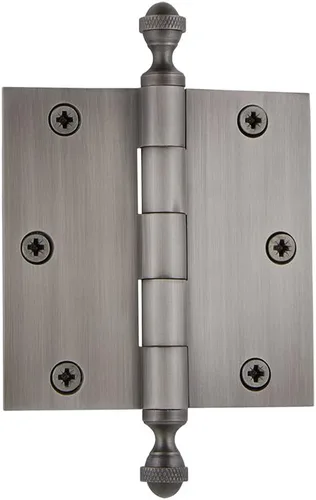 Miniatura 2 de Grandeur Hardware 824304 Bisagra residencial con punta de bellota de 3.5 pulgadas con esquinas de radio de 5/8 pulgadas en peltre antiguo