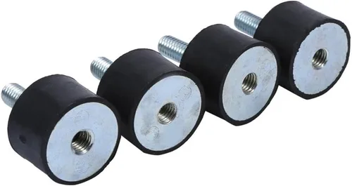 Miniatura 9 de 4 soportes de goma M8 M6, aisladores de vibración, bobinas de bloque silencioso antivibración, bobinas de coche y barco con tornillos