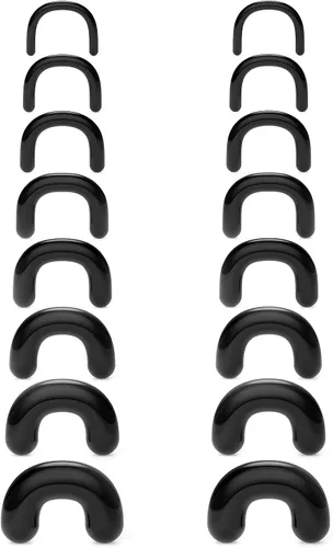 Cisyozi 16G, 14G, 12G, 10G, 8G, 6G, 4G, 2G, kit de estiramiento de plástico hipoalergénico en forma de U, anillos de tabique para cirugía, trabajo,