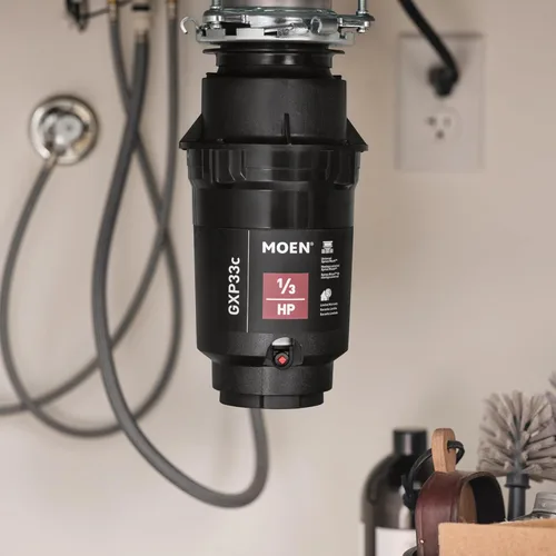Miniatura 7 de Moen Lite Series PRO GXP33C - Triturador de basura compacto de alimentación continua para fregadero de cocina con cable de alimentación