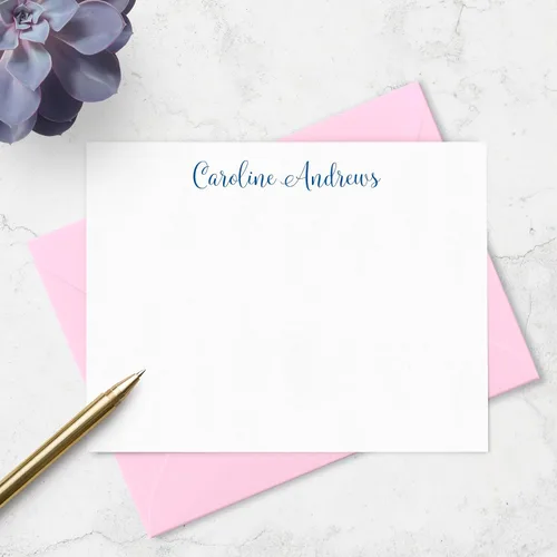 Miniatura 4 de Fairmont & Grove Juego de Tarjetas de Notas Personalizadas y Sobres de Papelería para Mujeres - Juego de Tarjetas de Notas Planas con Nombre