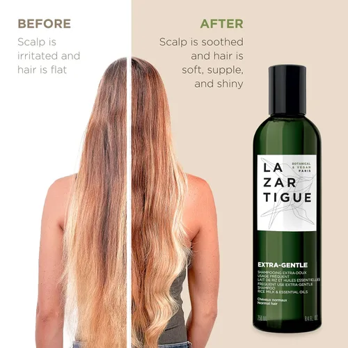 Miniatura 4 de Lazartigue Extra Gentle Hair Shampoo, Prevents Irritations & Dandruff, Enhances Strength & Shine, Vegan, Sulfate & Silicone Free