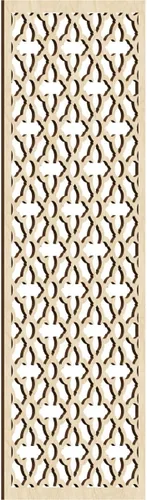 Miniatura 107 de Madison Paneles de pared decorativos de madera con calado, 9 3/8 pulgadas de ancho x 24 3/8 pulgadas de alto x 3/8 de alto, roble rojo rojo (Red Oak)