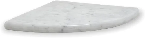 Miniatura 5 de Tenedos Carrara Bianco italiano de alta calidad blanco grisáceo 9x9 mármol accesorios de baño esquina ducha estante azulejo pulido (1 unidad)