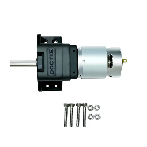 Miniatura 4 de Motor de Engranaje Planetario DC (550KG.CM) 6v12V18V24v 200W Motor de Engranaje Reductor de Metal Mini de Alto Par para Robot DIY, Mesa Giratoria