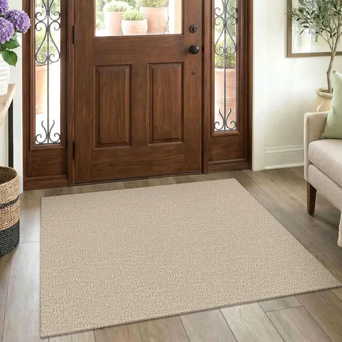 Miniatura 14 de EARTHALL Alfombra pequeña de 2 x 3 pies, lavable para entrada, antideslizante, trenzada, alfombra para puerta interior y exterior, alfombra tejida