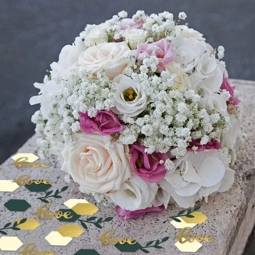 Miniatura 3 de Greenery - Confeti de mesa de boda, confeti bohemio para fiesta temática de amor, hojas de salvia, mesa de compromiso, suministros de decoración