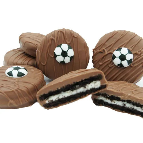 Miniatura 50 de Galletas de la marca Philadelphia Candies cubiertos por ambos lados de chocolate negro y con leche, y crema de cacahuete de la marca Nutter Butter